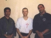 GM Al Dacascos und Si Gung nach der anstrengenden Schwarzgurtprüfung von Si Hing Marvin Sadrinna 1998